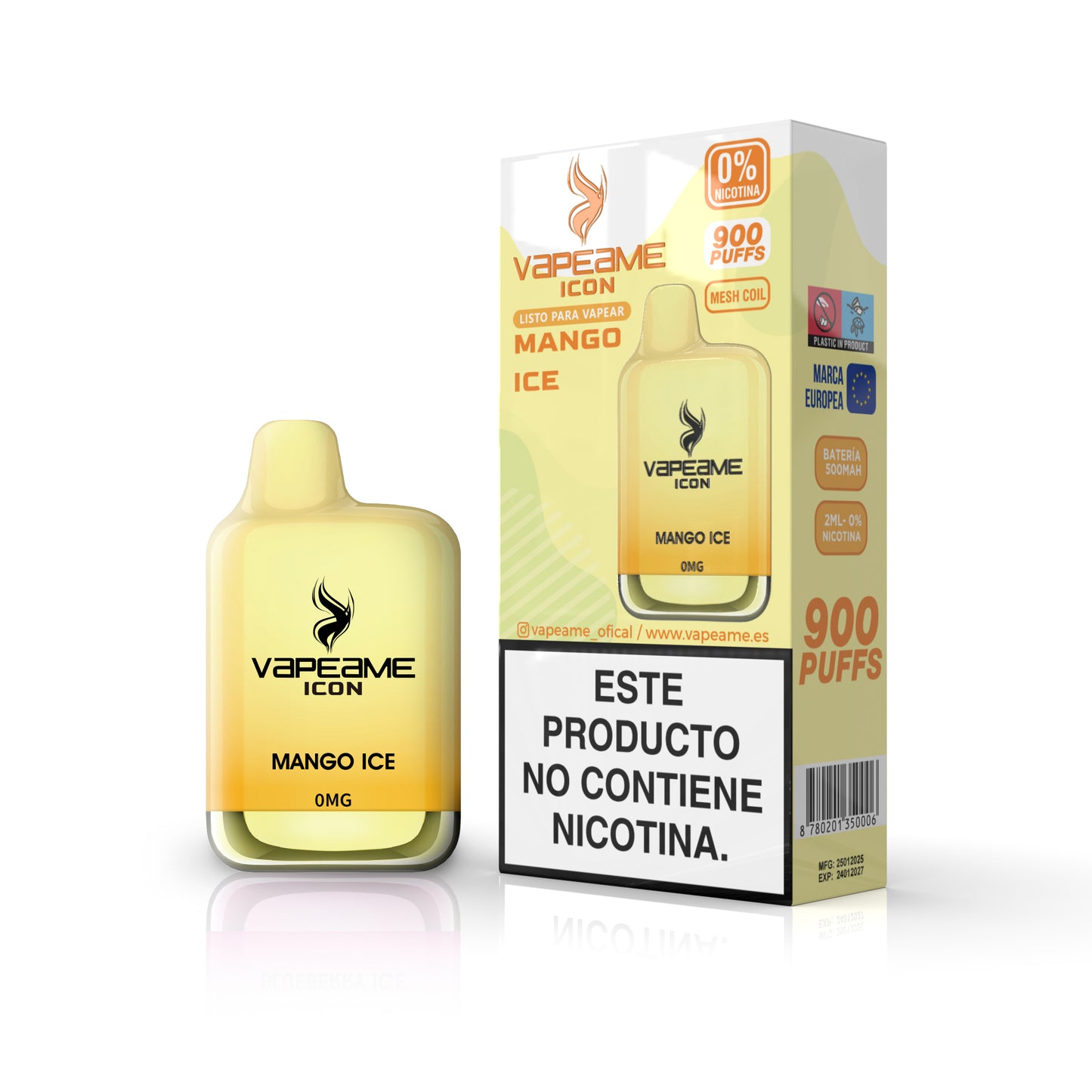 ICON MANGO ICE 0% SIN NICOTINA