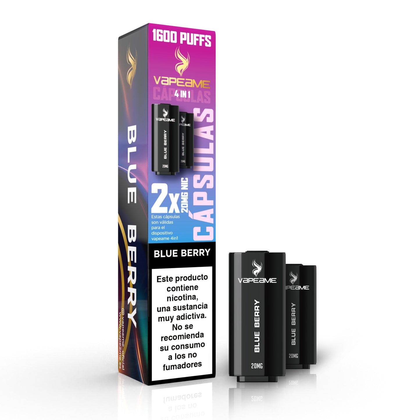 2 cápsulas Blueberry 2% Nicotina