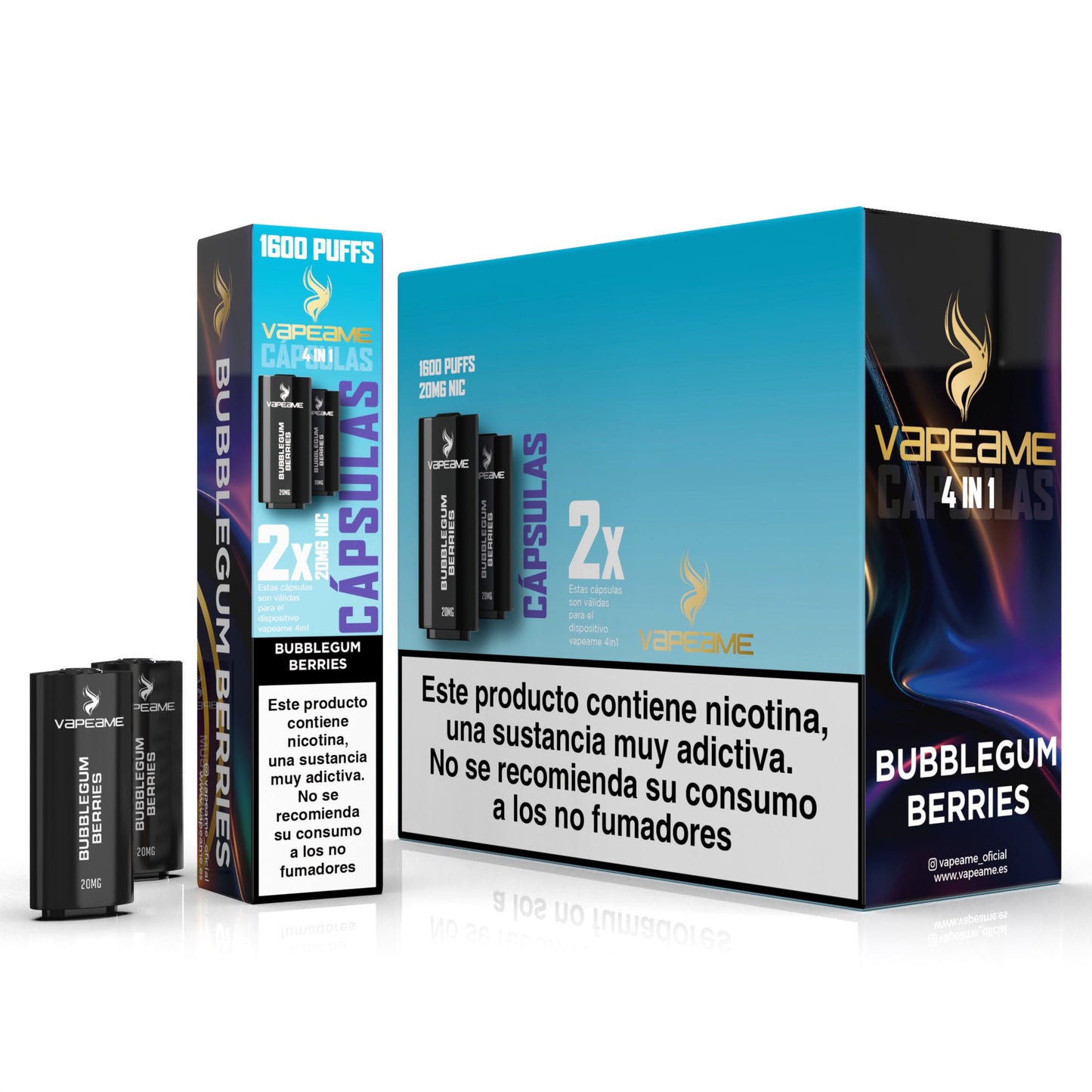 Pack 10 cajas de cápsulas Bublegum Berries