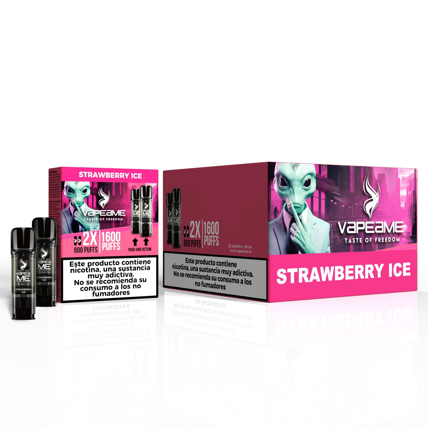 Pack 10 cajas de cápsulas Strawberry ice