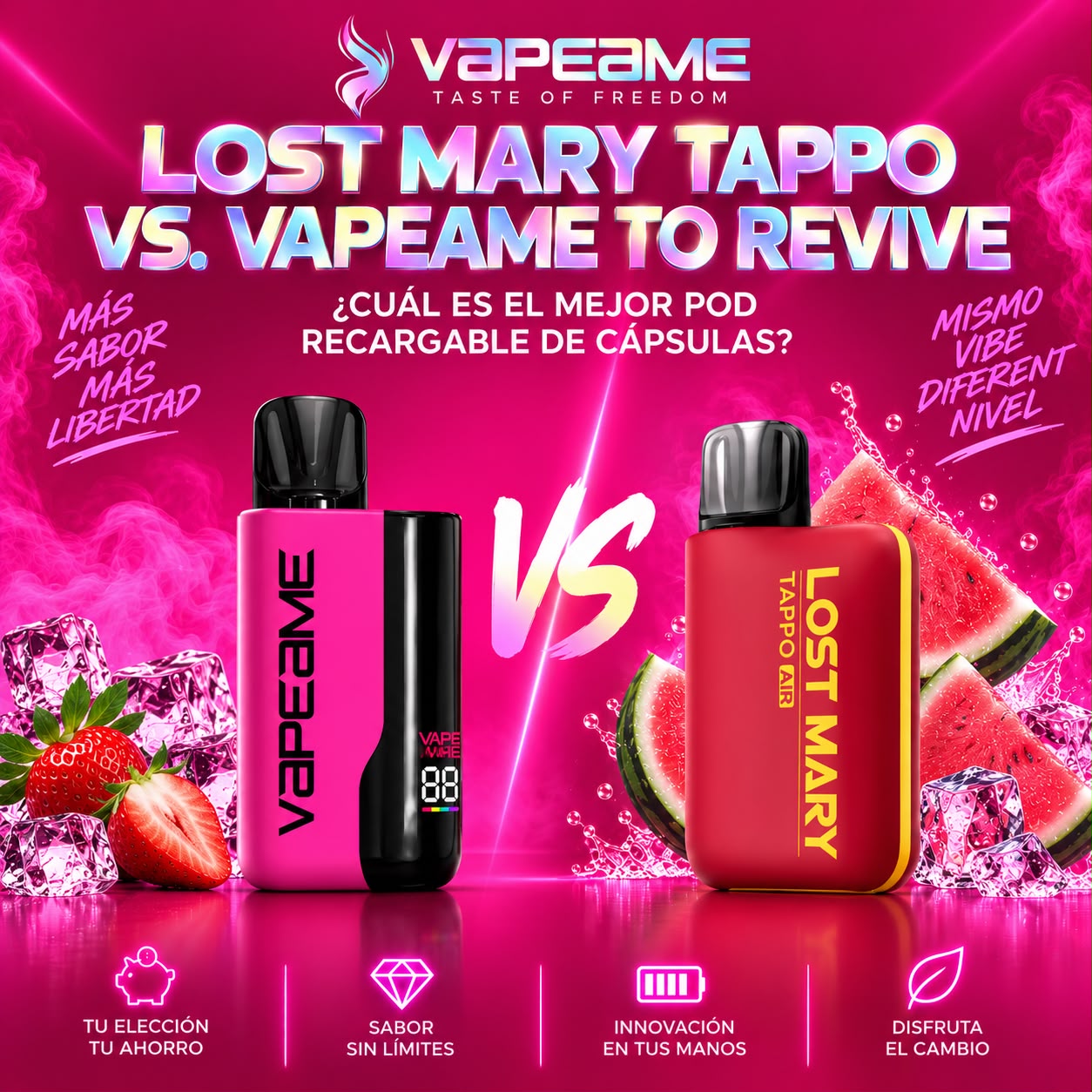 Lost mary tappo vs Vapeame to revive