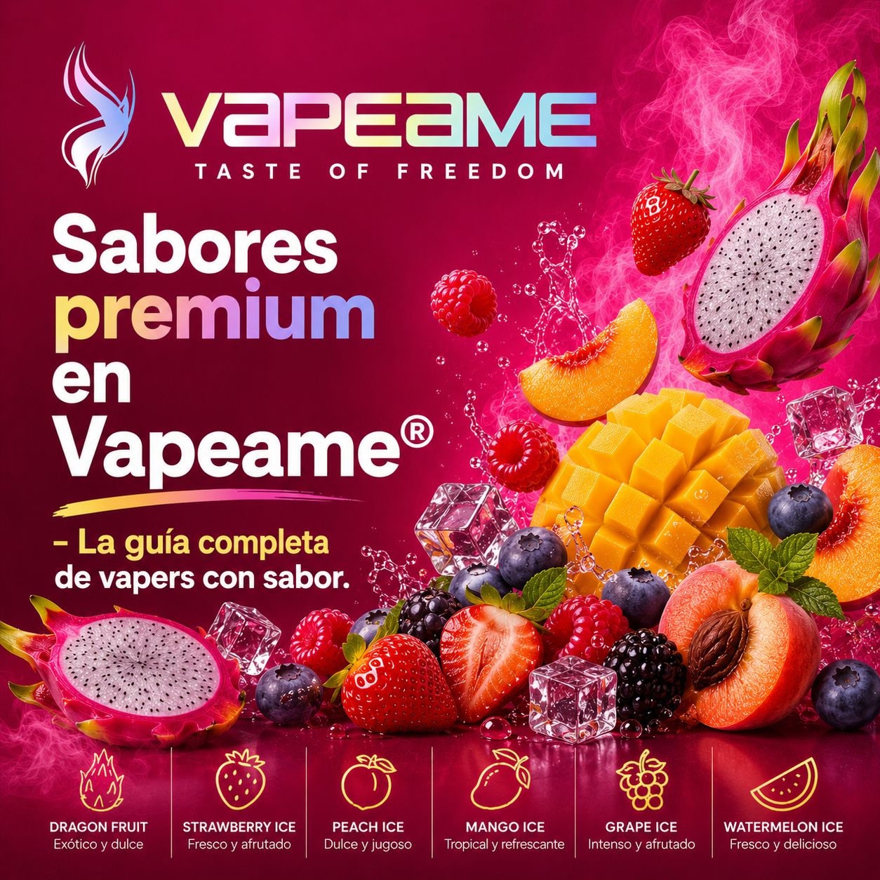 Sabores premium en Vapeame® – La guía completa de vapers con sabor