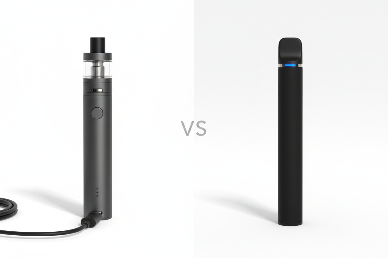 Vaper Recargable vs Desechable: Diferencias y cuál es mejor para ti