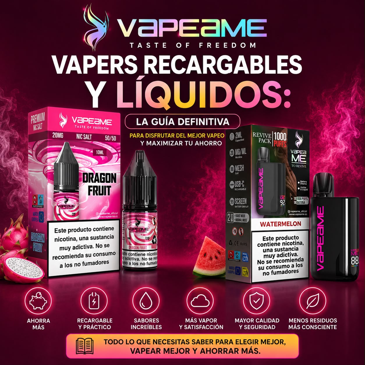 Vapers recargables y líquidos: la guía definitiva para disfrutar del mejor vapeo y maximizar tu ahorro