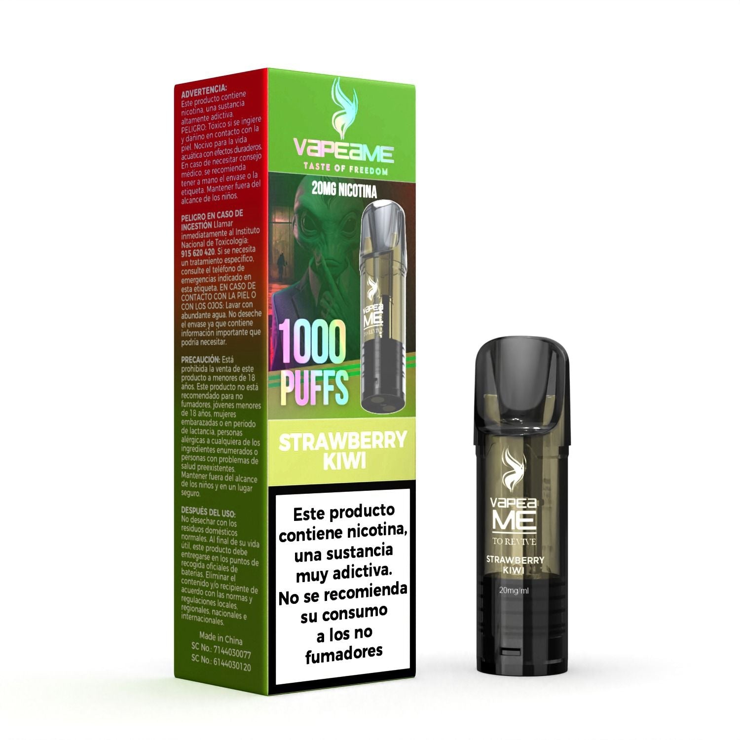 Vapers Strawberry Kiwi – Sabor intenso y refrescante