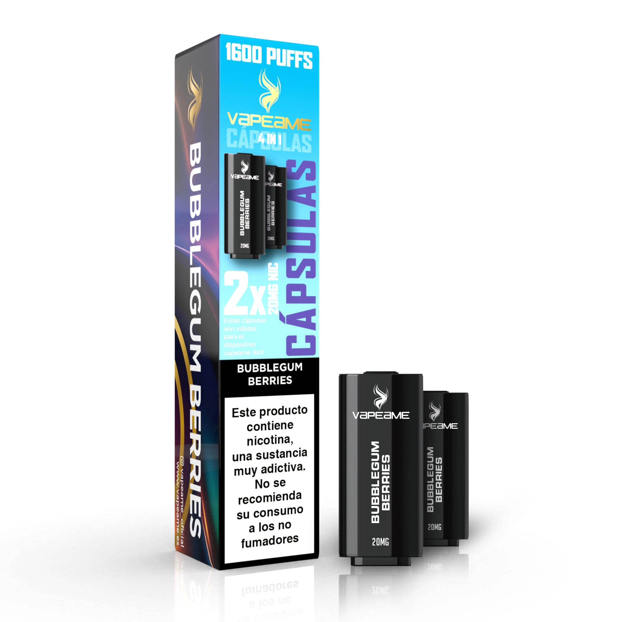 Otras cápsulas Bubblegum Berries – Pack 2 cápsulas 2% nicotina