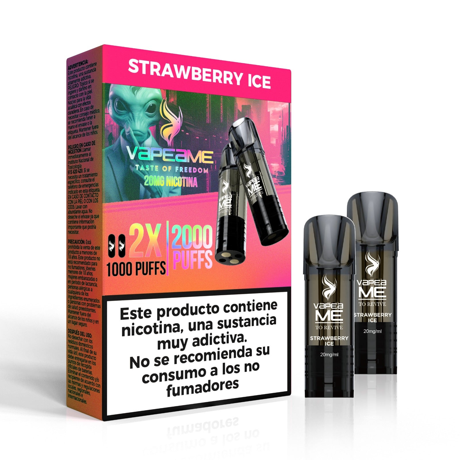 To Revive Strawberry Ice – Pack 2 cápsulas 2% nicotina
