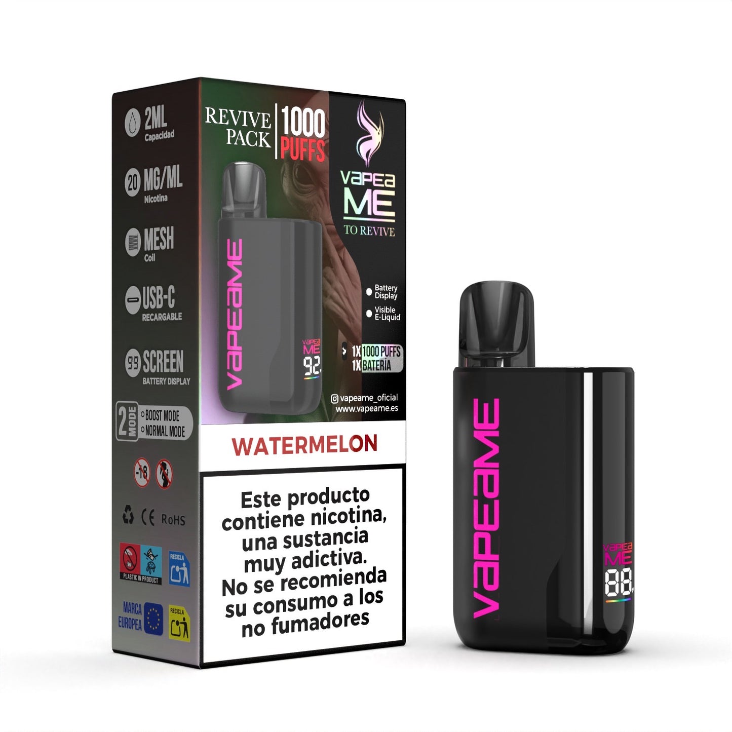 Vaper Recargable + 1 Cápsula NEW To Revive Watermelon