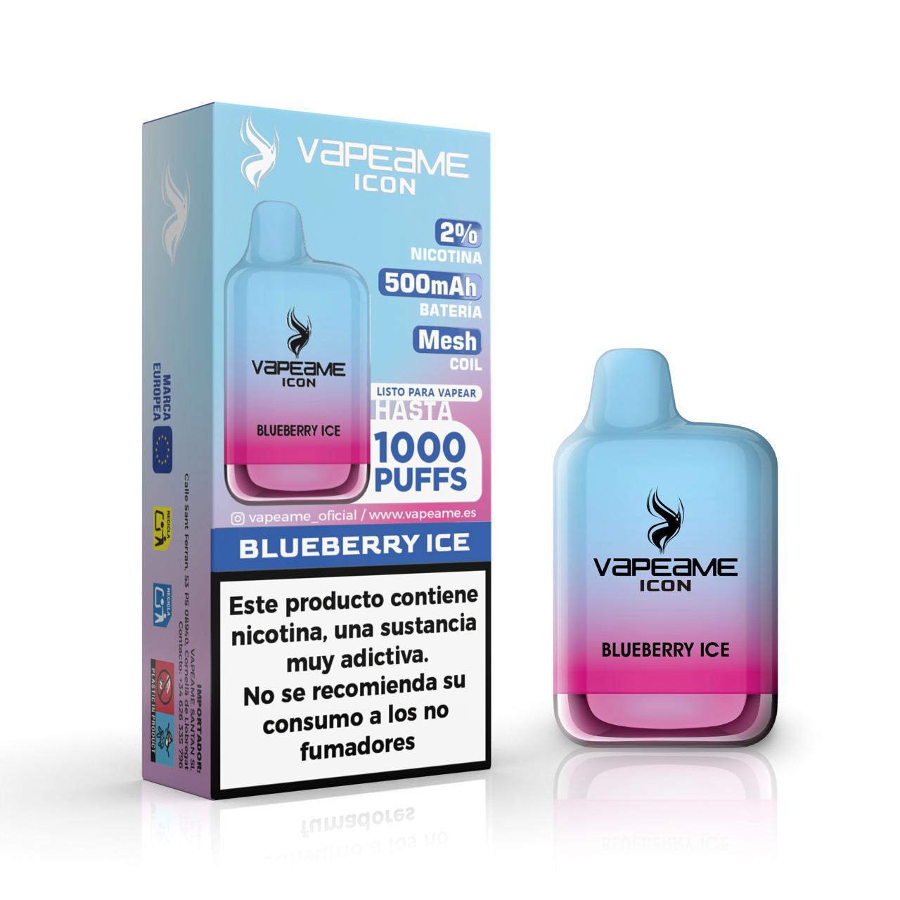 ICON Blueberry Ice – Vaper 2% Nicotina 1000 caladas