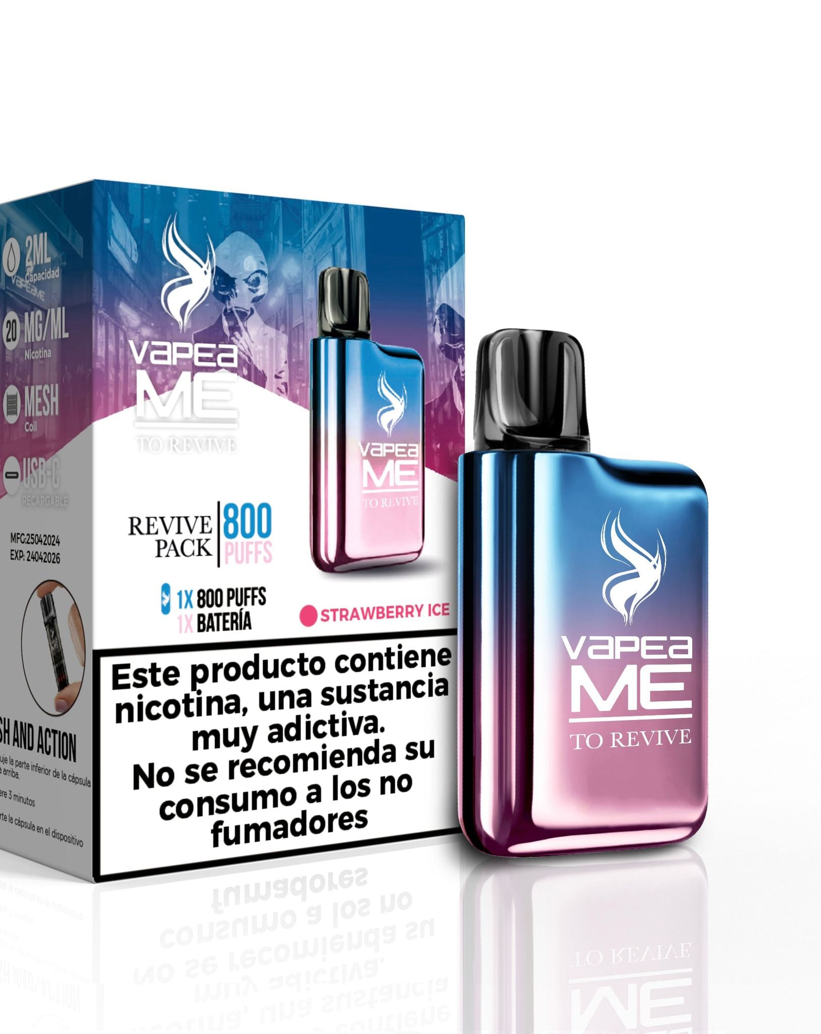 Dispositivo To Revive Straeberry Ice con nicotina