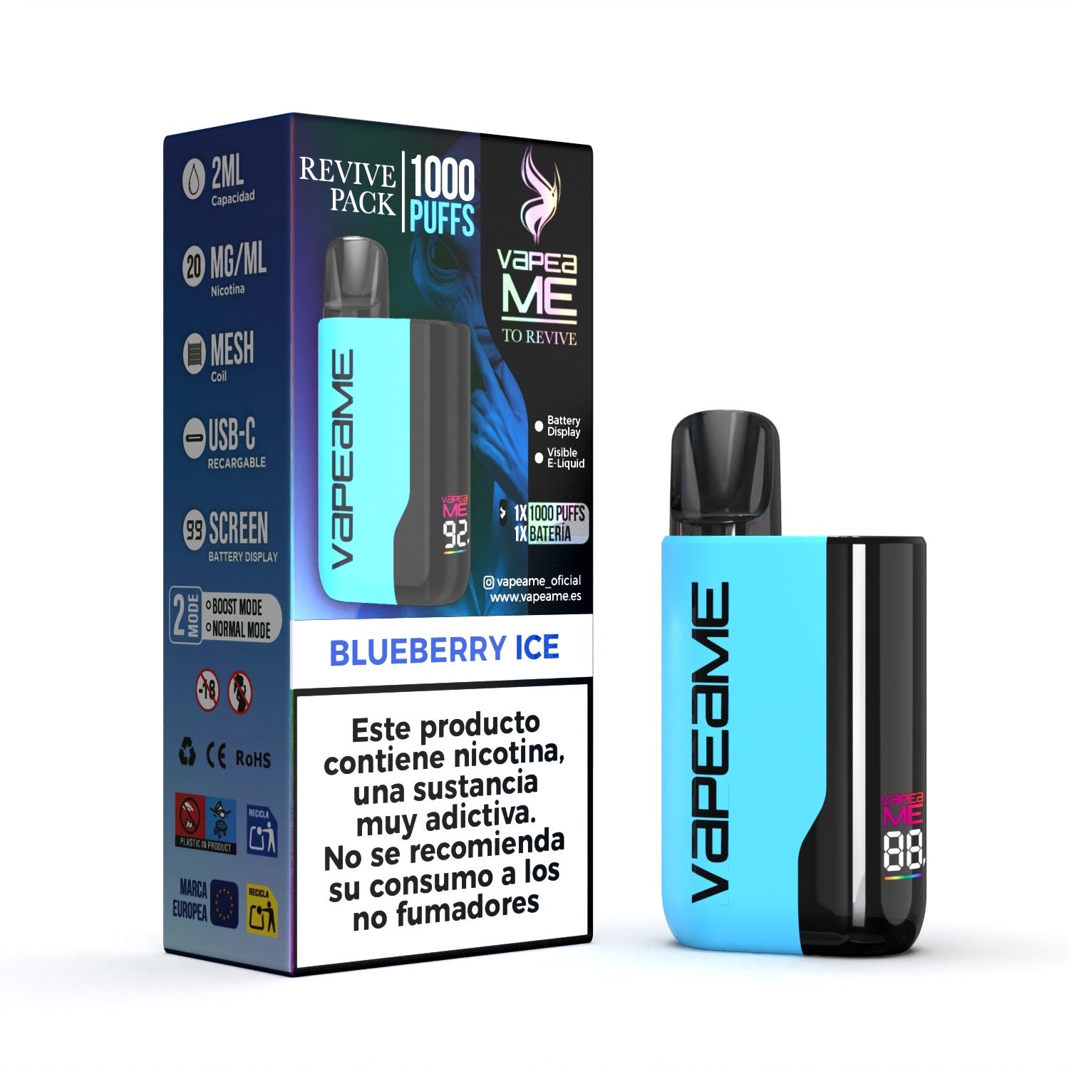 Compra NEW To Revive Blueberry Ice dispositivo recargable en nuestra tienda vapers online Vapeame