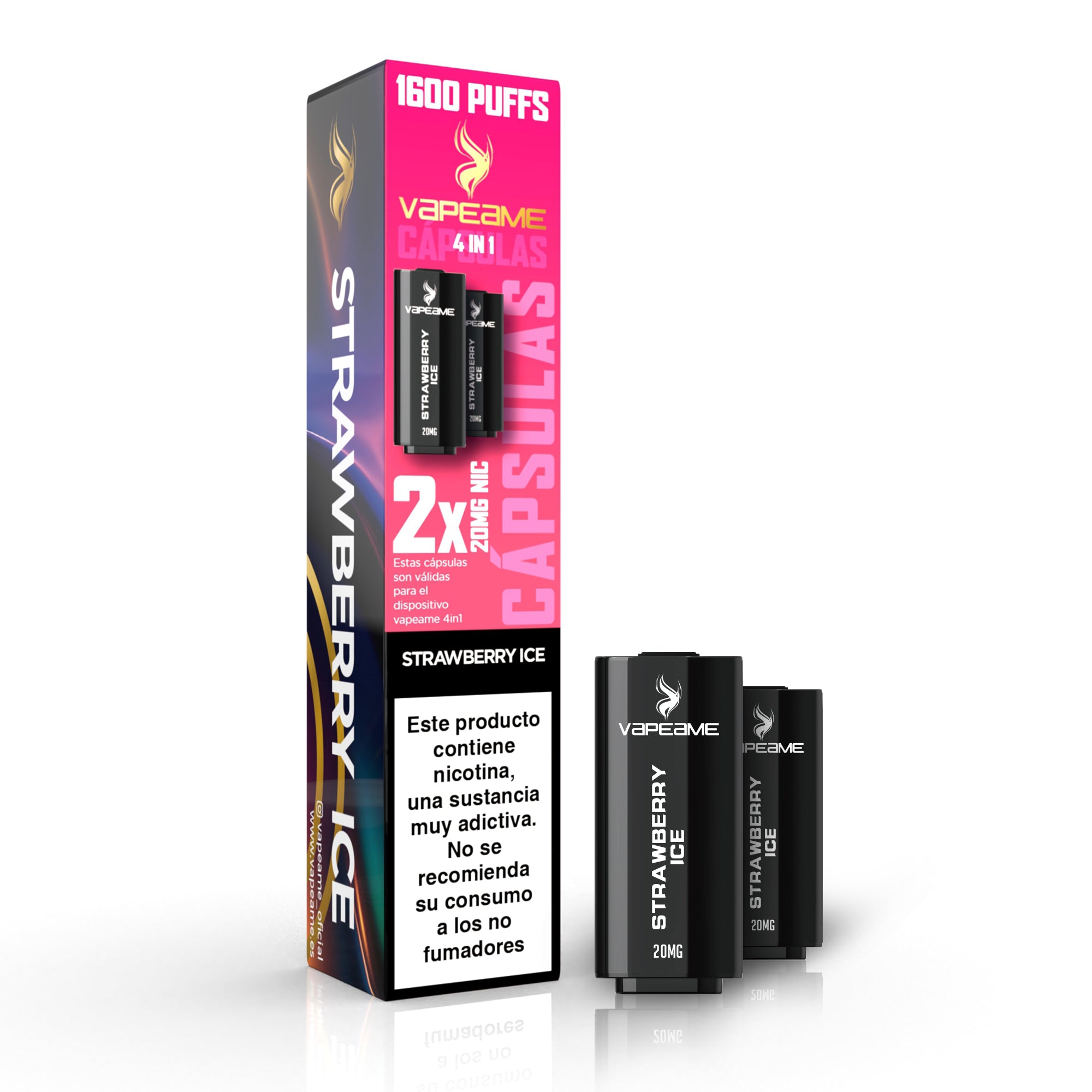 Otras cápsulas Strawberry – Pack 2 cápsulas 2% nicotina