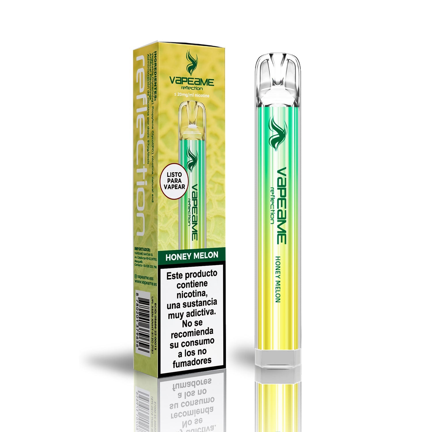 Reflection Honey Melon – Vaper desechable 800 caladas 2% nicotina