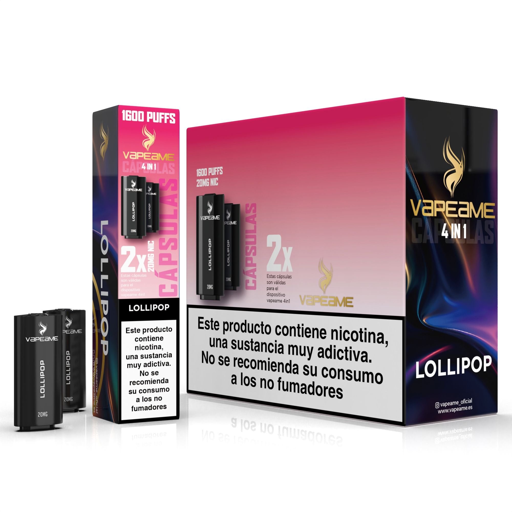 Caja Otras Cápsulas Lollipop – 10 productos x 2 cápsulas 2% nicotina