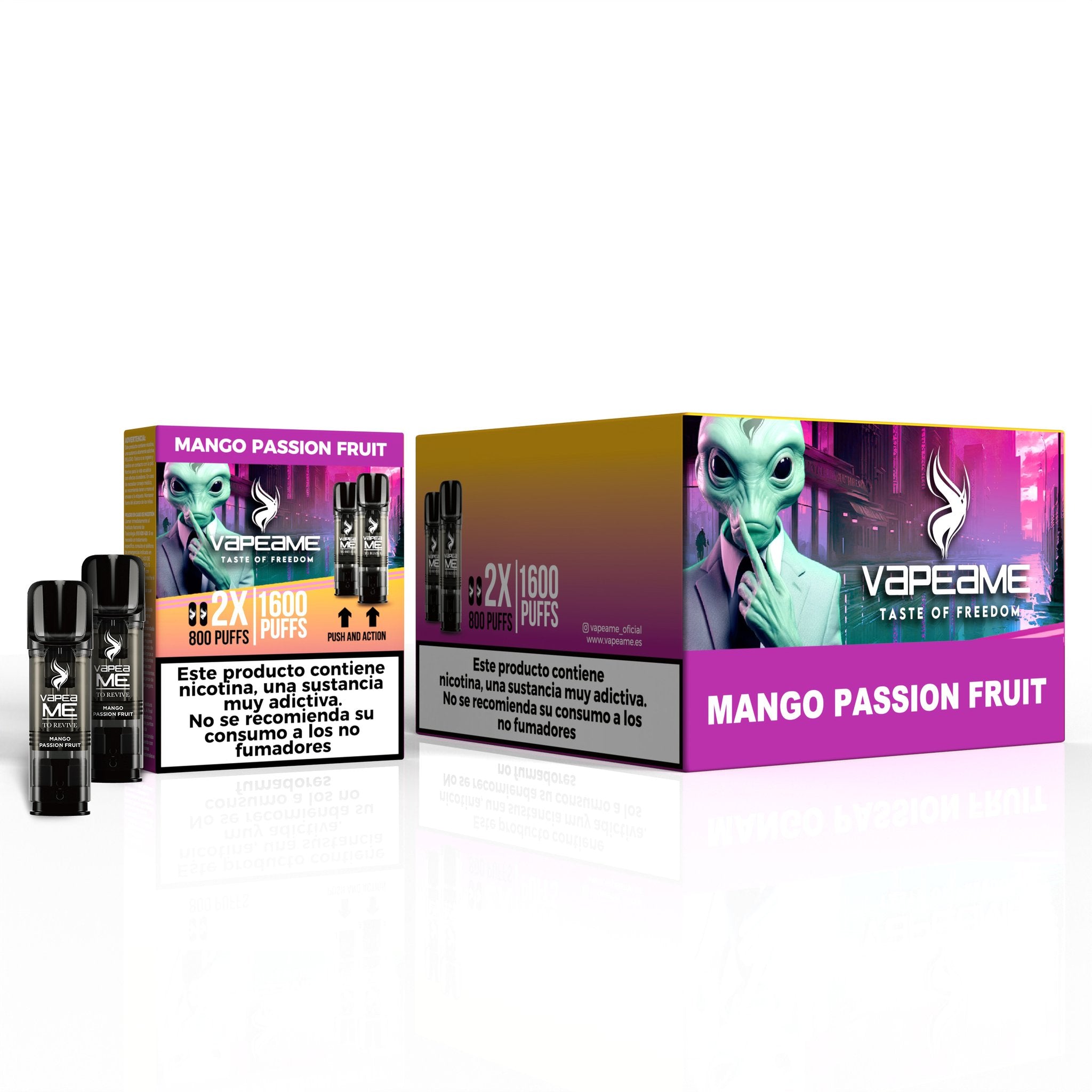 Caja To Revive Mango Passion Fruit – 10 productos x 2 cápsulas 2% nicotina