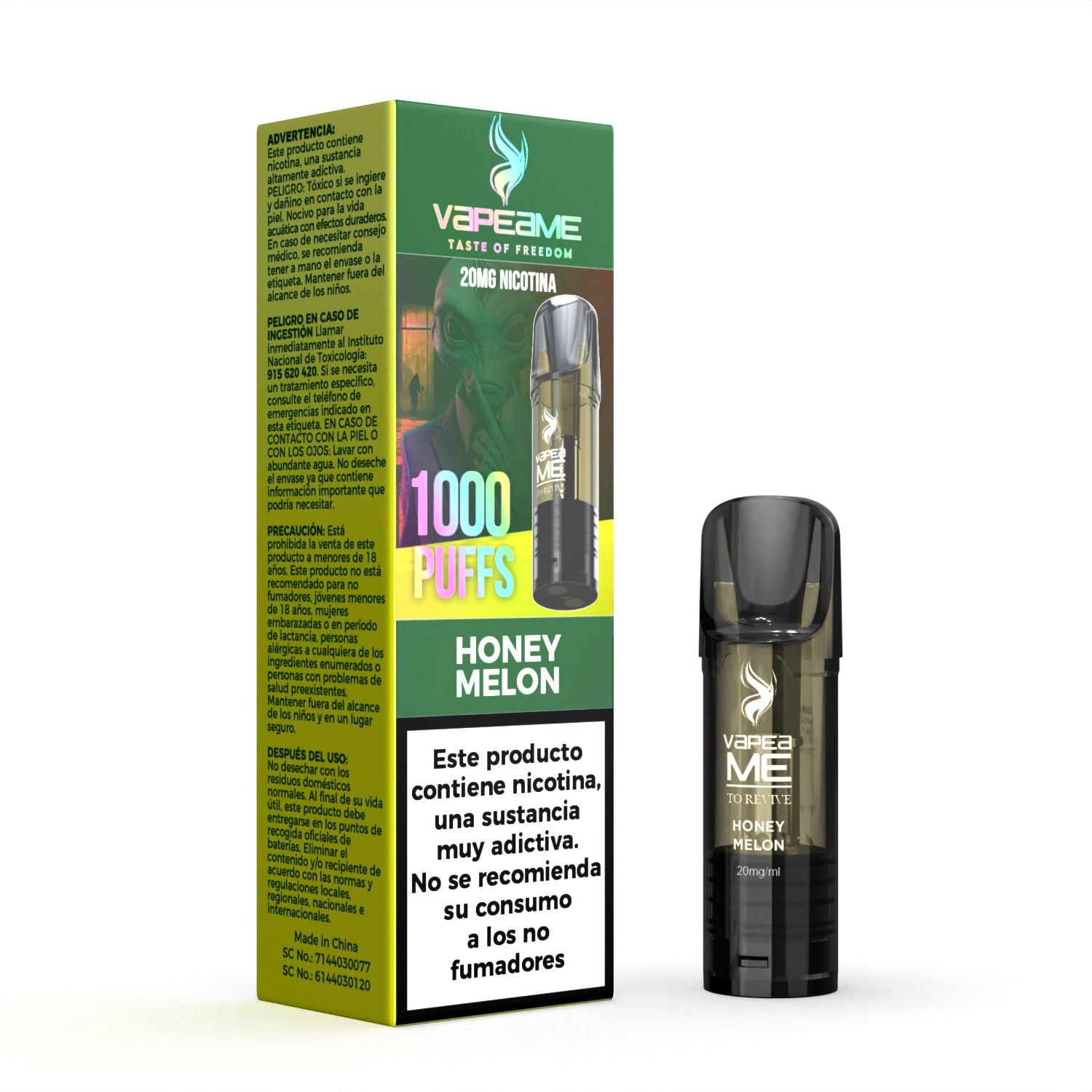 Compra ahora To Revive Honey Melon cápsula individual en nuestra tienda online de vapers Vapeame