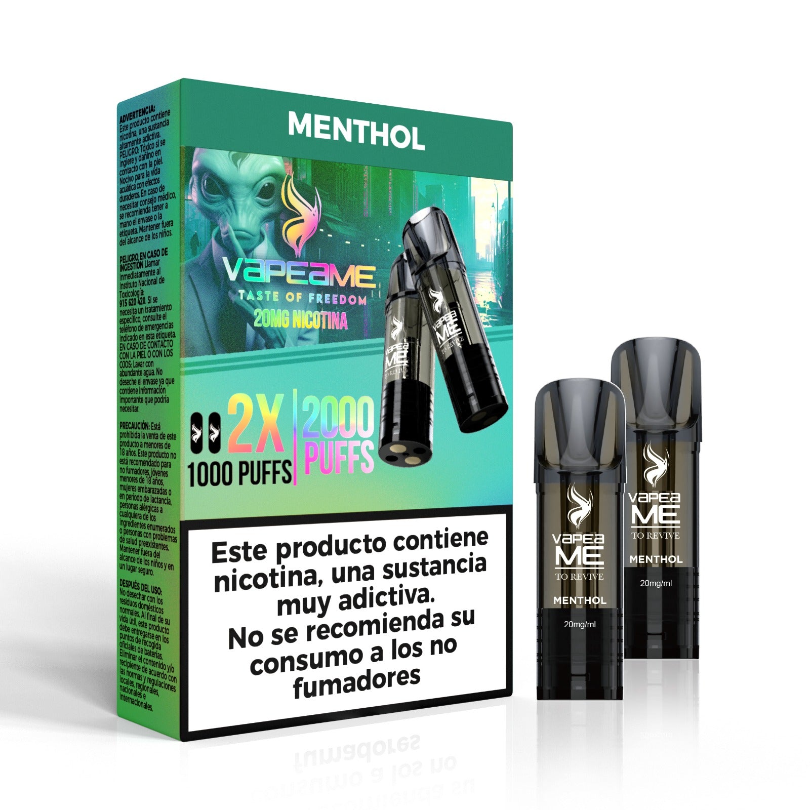 Compra To Revive Menthol Pack 2 cápsulas en nuestra tienda vapers online Vapeame