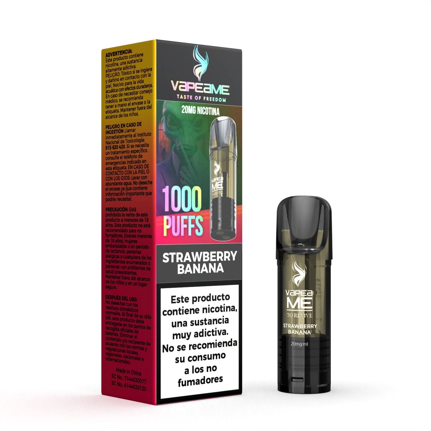 Compra ahora To Revive Strawberry Banana cápsula individual en nuestra tienda online de vapers Vapeame