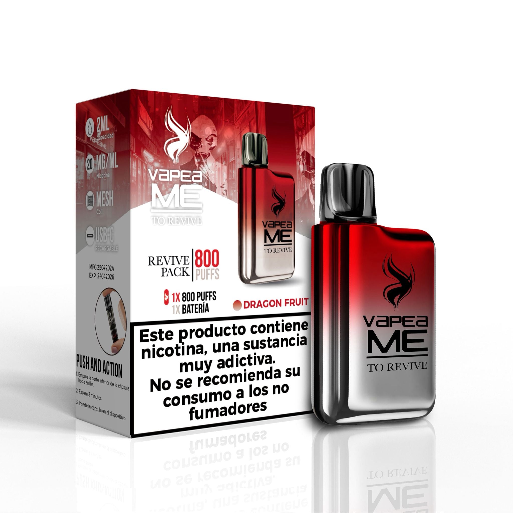 Dispositivo To Revive con nicotina Dragon Fruit
