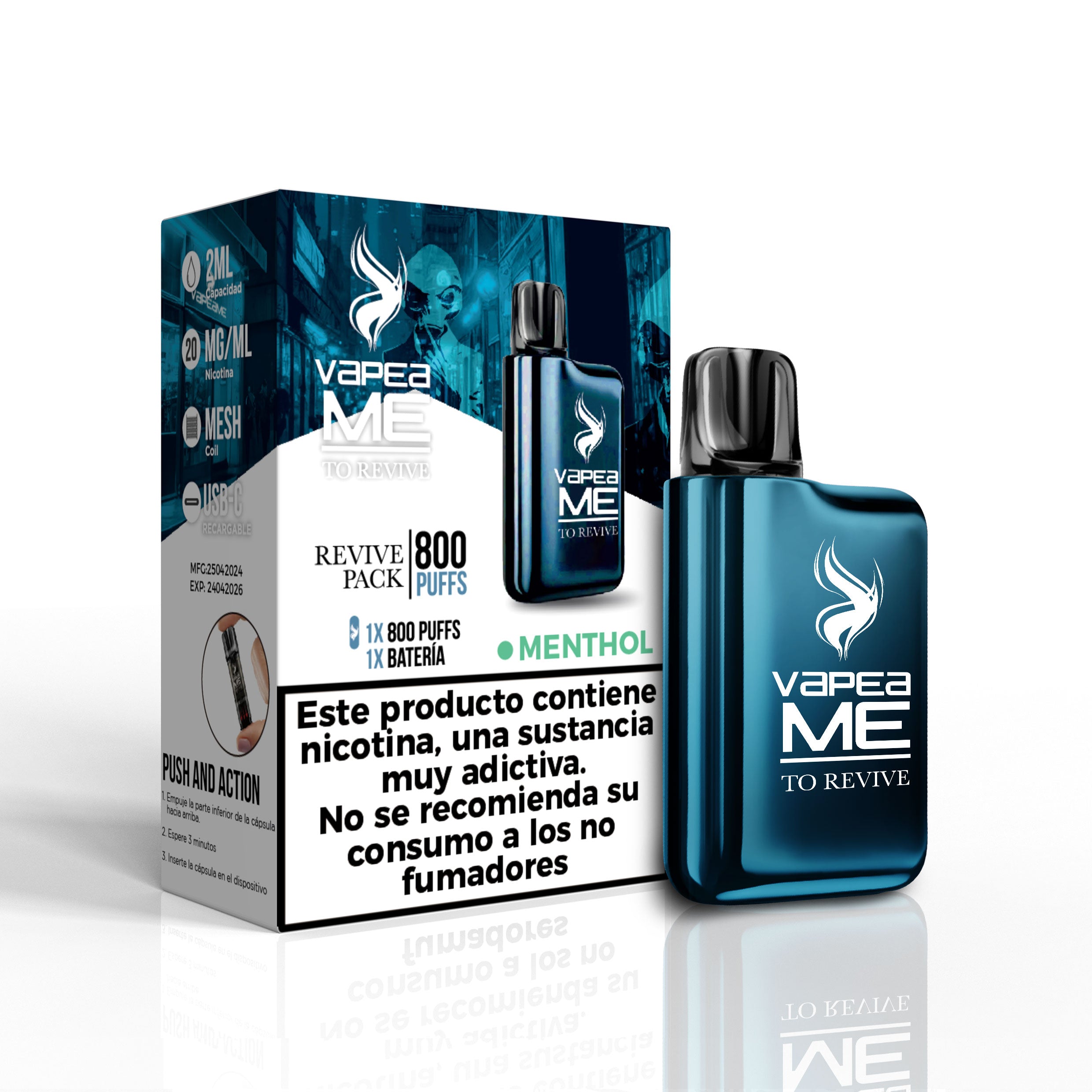 Compra ahora To Revive Menthol dispositivo recargable en nuestra tienda vapers online Vapeame